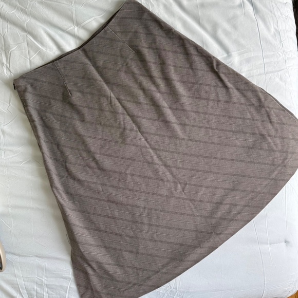 y2k striped shimmer business slit slip mini skirt - Picture 7 of 10